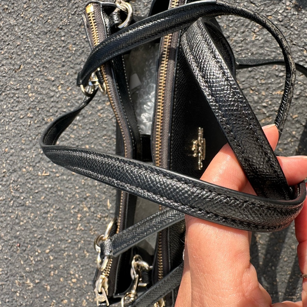 Coach Black Leather Crossbody Bag - Picture 6 of 7